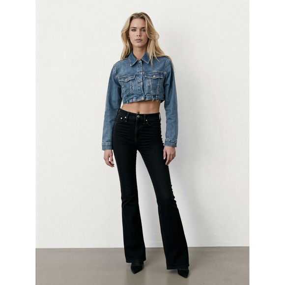 Madewell Denim - Madewell Perfect Vintage Flare Jeans Women Sz 24 Dark Wash Retro Y2K‎